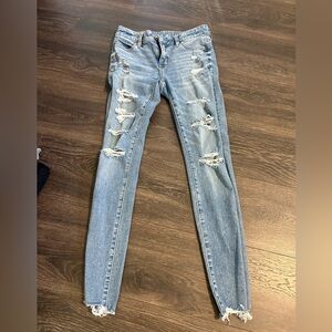 AE ripped skinny jeans